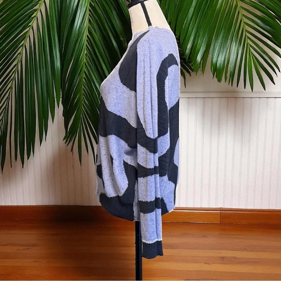 NIC+ZOE Abstract Intarsia Knit Sweater - Size L - Picture 5 of 16